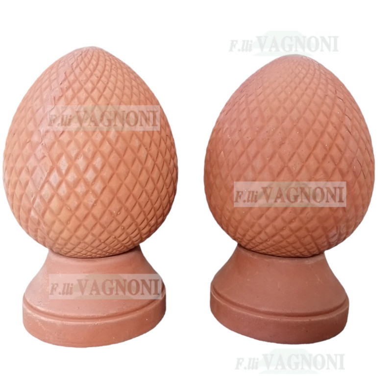 #OFFERTA# COPPIA DI PIGNE IN TERRACOTTA CM. 40